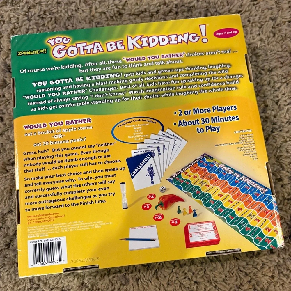 You Gotta Be Kidding! The Crazy Game of 